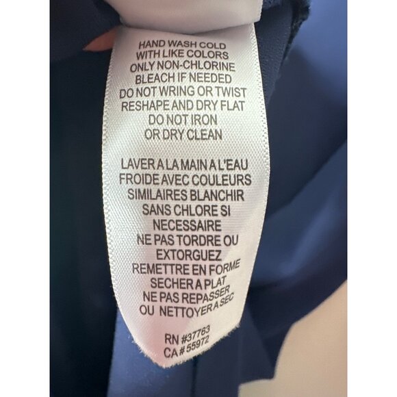 Elegant Cobalt Blue 3/4 Sleeve Evening Career Shift Dress Gold Zipper Womens 10 - Picture 7 of 9